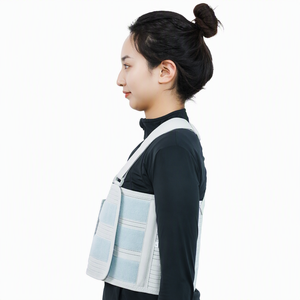 Attelle de soutien thoracique médicale réglable avec bretelles, enveloppe de compression pectorale pour fracture de la clavicule et récupération post-chirurgie thoracique - Product Image 4