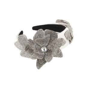 Kadınlar için Vintage Lüks Yapay Elmas Çiçekli Taçlar, Balo Saç Aksesuarları - Product Image 5