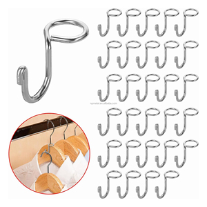 ตะขอเชื่อมต่อโลหะน้ำตกขนาดเล็กชุบสังกะสีสำหรับหมวกไม้กำมะหยี่และตะขอกระเป๋าบรรจุในกล่องกล่อง - Product Image 1