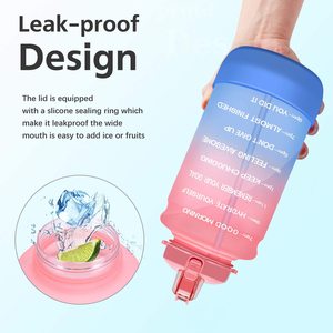 64 0z bottiglia d'<span class=keywords><strong>acqua</strong></span> motivazionale con indicatore del tempo con stivale in silicone protettivo in paglia grande serbatoio dell'<span class=keywords><strong>acqua</strong></span> giornaliero - Product Image 4