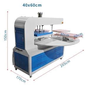 Máquina de Prensa de Calor Rotativa Automática de Cuatro Estaciones 40*60, Impresora de Sublimación para Etiquetas de Ropa, Impresión Personalizada - Product Image 5