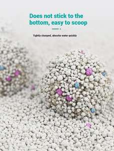 Arena para gatos de bentonita ultra aglomerante 99% Absorción rápida sin polvo para un control de olor <span class=keywords><strong>superior</strong></span> 10kg a granel - Product Image 2