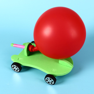 Yulin - Juguete Educativo <span class=keywords><strong>de</strong></span> Física para Niños, Coche <span class=keywords><strong>de</strong></span> Reacción, Experimento Científico, Coche Impulsado por Globo, Modelo 0126, Kit Desarmable - Product Image 4