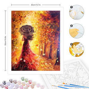 <span class=keywords><strong>Peinture</strong></span> par numéros pour femmes, kit <span class=keywords><strong>de</strong></span> démarrage pour adultes, <span class=keywords><strong>peinture</strong></span> par numéros pour décorations murales à la maison, 40x50cm/16x20 pouces sans cadre - Product Image 3