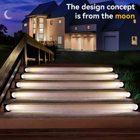 Lampe solaire à LED pour escalier Lampes d'extérieur Étanche Résistance Voie Cours Porche Allée Éclairage