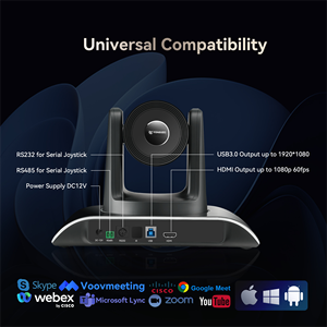 Tongveo Video Conferencing Kit 12X Optischer Zoom USB3.0 HD-M1 4K PTZ Konferenz kamera Wireless BT Speaker phone - Product Image 4