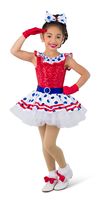 Justaucorps Tutu de Ballet Bleu à Pois pour Filles, Tenue de Spectacle, Robe de Danse en Spandex/Nylon – En Stock