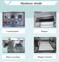 Machine à saupoudrer de haute capacité en acier inoxydable de qualité alimentaire pour boulangerie, biscuits, sel, sucre, noix et maïs, à haute productivité