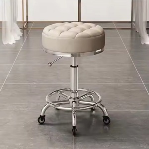 Tabouret de barbier, tabouret de salon, chaise de tatouage rose et or, salon de coiffure, vente en gros, multifonction, réglable, cosmétique - Product Image 1