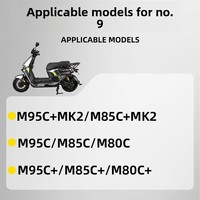 Barre de protection en acier pour trottinette électrique No 9, M95C/M85C/M80C, protection anti-collision renforcée avant et arrière, vente en gros