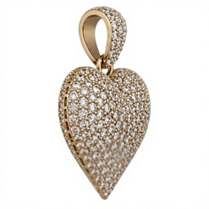 18K Gold Color Gold Plated Heart Tennis Chain <b>Bracelet</b> Ruby <b>Red</b> Stone Link Jewelry for Women 18K Gold Plated Heart Pendant With - Product Image 4