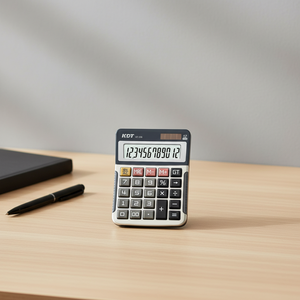 Высококачественный солнечный цифровой карманный калькулятор из резины для финансовых расчетов и офиса, хит продаж, инструмент для обучения счету для школы, для зарубежных рынков - Product Image 4