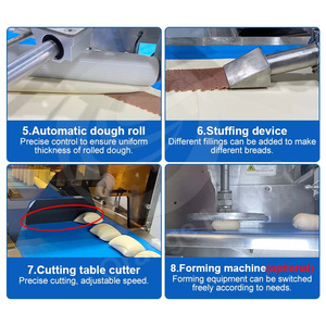 Máquina Automática para Hacer Baguettes Francesas ORME, Máquina para Hacer Pan de Hamburguesa de Acero Inoxidable, Alta Productividad, Nueva Mini Panadería, Harina, Leche, Agua - Product Image 6