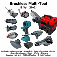 Kit combiné d'outils multifonctions sans fil 21V 1/2 OEM d'usine, avec accessoires interchangeables 8+1, 11+2, 16+2 et batterie au lithium