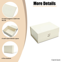 Boîte cadeau rigide magnétique pliable personnalisée avec logo imprimé et fermeture à ruban, faible MOQ, pour cadeaux de mariage et de demoiselles d'honneur
