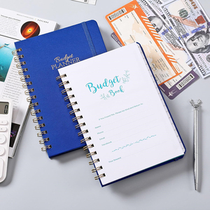 Carnet de planification budgétaire et financière avec reliure spirale double, poches et conception à ouverture plate – Organiseur personnel des finances - Product Image 5