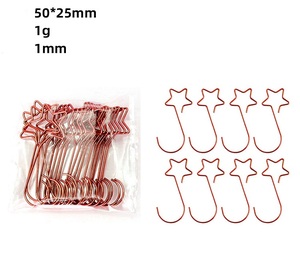 Gantungan hiasan kawat logam untuk rumah, dekorasi pohon Natal nyaman menggantung gantungan dalam kotak kemasan - Product Image 5