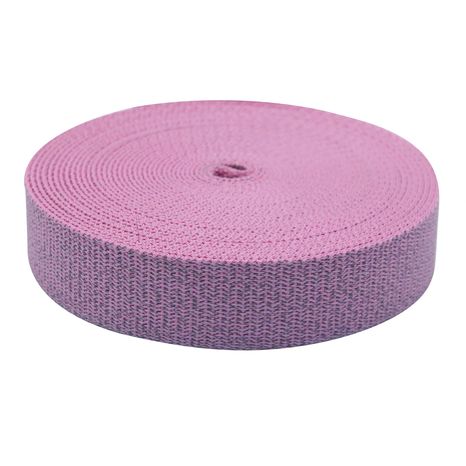 Polyester tùy chỉnh nhiều Kích thước giá Tốt Chó cổ áo phản quang Webbing màu hồng Polyester phản quang Webbing rắn màu satin Ribbon