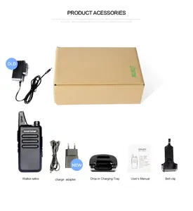 Zastone ZT-X6 UHF 400-470 MHz long Range Radio Mini Handheld Transceiver Ham Radio Portable Transceiver Mini Thin walkie talkie