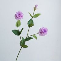 Haute qualité fait à la main Real Touch soie artificielle Lisianthus fleurs 3 têtes Platycodon tige décorative à vendre