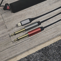 Câble audio stéréo auxiliaire haut de gamme Pro-Sound 3,5 mm blindé HIFI en cuivre nu plaqué or avec gaine en PVC pour haut-parleurs de voiture et ordinateur