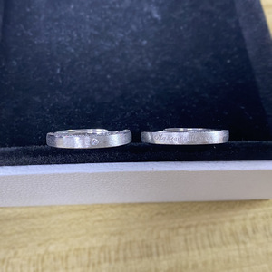 Ensemble de bagues réglables en argent sterling 925 avec zircon plaqué rhodium ou or "My Heart Will Go on" pour couple - Product Image 4