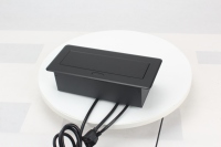Prise escamotable en alliage d'aluminium 2 prises UK, USB-A, USB-C, réseau