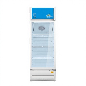 Professional Shop Use Commercial Upright Glass Door Beverage Cooler Single Door <b>Display</b> Cold Drink Refrigerator Fridge for Sale - Product Image 1