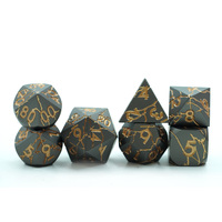 Jeu de dés D & D personnalisés en alliage de zinc polyédrique pour donjons et dragons Forme unique de fissure