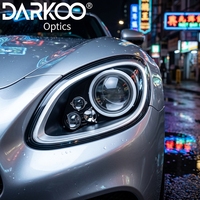 Lentille de projecteur Bi-LED 12V 6000K, lentille optique carrée en verre, accessoires de phare de voiture, pièces automobiles de remplacement et de mise à niveau