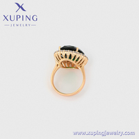 14R2361301 Bijoux Xuping Vente en gros Bague pour femme en plaqué or 18 carats avec grande pierre verte