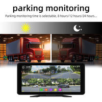 Monitor de cámara para remolque de volteo al por mayor de fábrica, pantalla de 10.36 pulgadas, BSD, MP5, Bluetooth, visión nocturna, lente gran angular para ingeniería