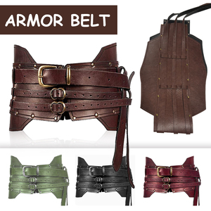 Steampunk mujeres Vintage cinturón ancho hombres Caballero <span class=keywords><strong>pirata</strong></span> disfraz adulto Medieval Cosplay Accesorios - Product Image 2