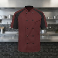 Vestes de chef unisexes à manches longues en tissu, chemises de chef, uniformes de cuisine, vêtements de travail, uniformes blancs pour restaurants et bars