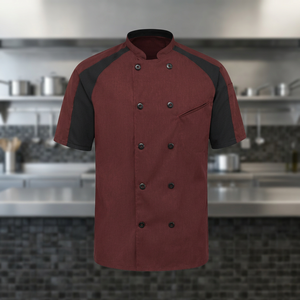 Vestes de chef unisexes à manches longues en tissu, chemises de chef, uniformes de cuisine, vêtements de travail, uniformes blancs pour restaurants et bars - Product Image 3