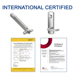 Serrure de porte à barre poussoir dissimulée <span class=keywords><strong>KEYMAN</strong></span>, serrure à barre poussoir en acier inoxydable, sortie de secours cachée, serrure de sortie cachée en aluminium - Product Image 6