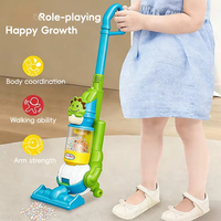 Yuglow Aspirateur Jouet Ours de Dessin Animé de Simulation, Outil de Nettoyage pour Jeu d'Imitation Enfants