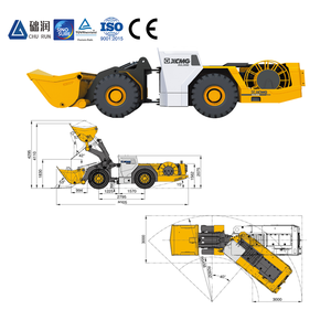 Chargeuse-pelleteuse souterraine à quatre roues motrices XUL514(WJ-6), chargeuse frontale, moteur <span class=keywords><strong>Volvo</strong></span>, pompe, boîte de vitesses, godet de 6 m, 14 tonnes - Product Image 2