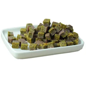 Wholesale Duck/chicken Meat And Vegetables Cubes Dried Pet Food Dog Treats