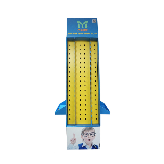 High Quality Cardboard Display Stand with Rotatable Sign Paper Card Holder Display Rack and Countertop Display Shelves