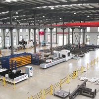 Machine de découpe laser à fibre CNC 1,5 kW pour métaux (carbone, fer, aluminium, acier inoxydable) et acier doux de 10 mm