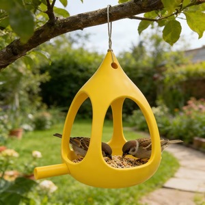Mini Spherical Bird Feeder 1.8L Outdoor Hanging Garden Feeder With Drainage Design For Backyard Birding - Product Image 4