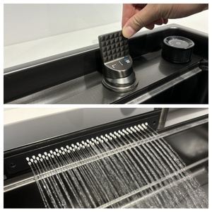 Design <span class=keywords><strong>unico</strong></span> moderno a pioggia rubinetto a cascata 304 in acciaio inox funzionale tazza <span class=keywords><strong>lavabo</strong></span> lavello <span class=keywords><strong>cucina</strong></span> con rubinetto - Product Image 2