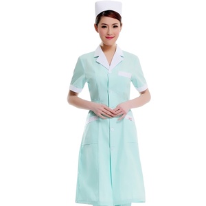 Señoras de alta calidad Cuidado DE LA SALUD Enfermera Catering Cuidador Hospital Raya Enfermería Uniforme Vestido DE TRABAJO - Product Image 2