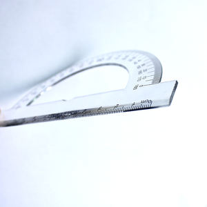 Toptan fiyat 12cm yarım ay plastik iletki 180 derece iletki - Product Image 2