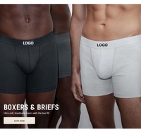 PATON – Sous-vêtements pour homme de qualité supérieure, doux, 94 % modal, 6 % élasthanne, sans couture, respirant, taille mi-haute, écologique