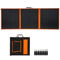Panneaux solaires monocristallins pliables portables ALECTER 100W, efficacité 23%, étanches IP65, garantie 12 mois, noir, panneau CE