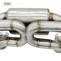 Échappement de performance SDO Racing pour Ferrari 360 F360 3.6L V8 2001-2005 en acier inoxydable avec soupape électronique