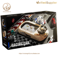 Console de Jeu de Course STIM pour Enfants avec Simulation de Parcours d'Obstacles et Volant de Course Électrique en Plastique