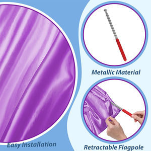 ธงเต้นระบำหน้าท้องสไตล์แฟชั่นปรับแต่งได้น้ำหนักเบาสีต่างๆ - Product Image 2